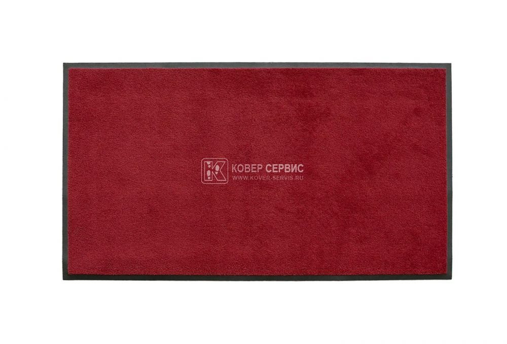 Ворсовый ковер на резиновой основе MONO red 85x150