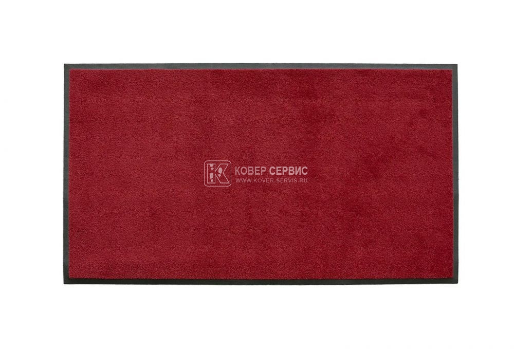 Ворсовый ковер на резиновой основе MONO red 85х120